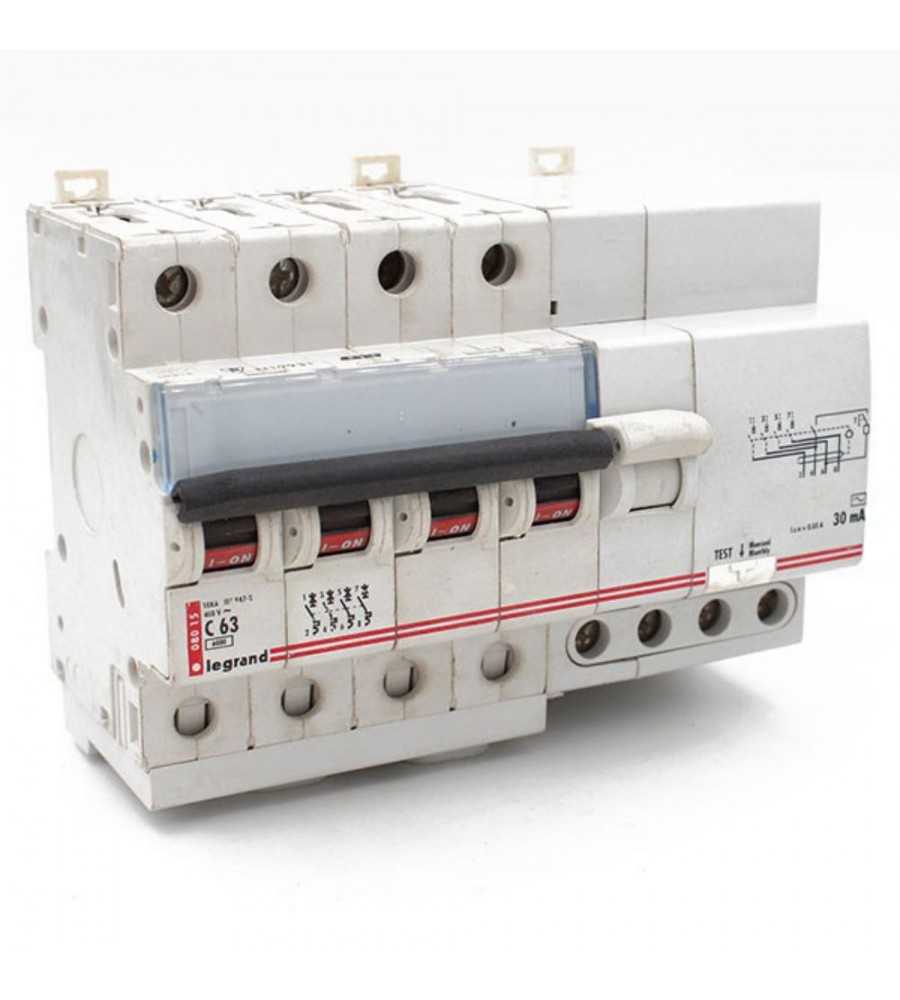 DISJONCTEUR DIFFERENTIEL LEGRAND 4P 63A 3000Ma