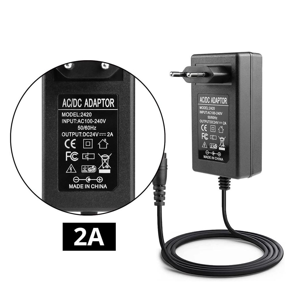 Adaptateur secteur 21V 2A - modèle WSZ-2120 AC 100-240V, 50/60Hz DC 21V,2A - (Prise standard) pour batterie de mini ventilateur