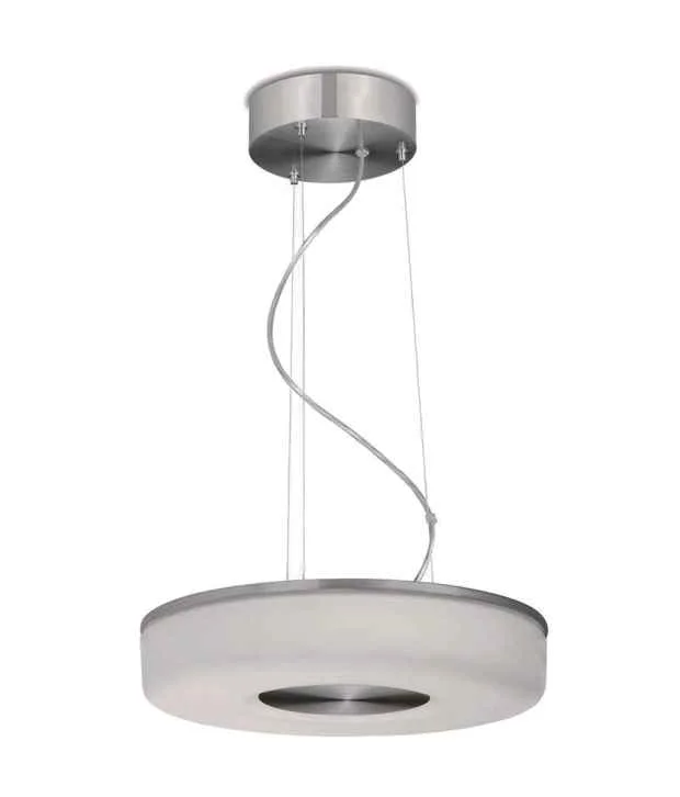 Lustre Brilliant  Blanc 37cm avec des accents métalliques